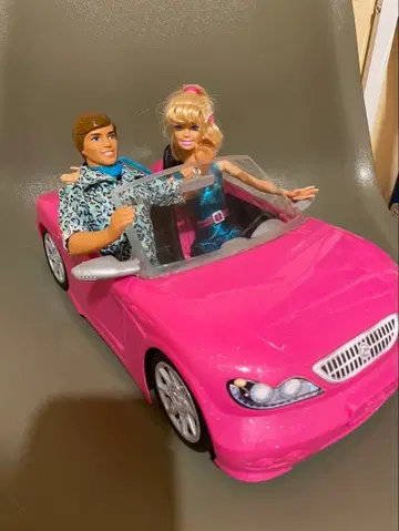 레어 토이스토리 바비 켄 리얼 사이즈 핑크 오픈카