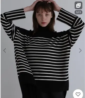 르필 le phil 스트라이프 보더 니트