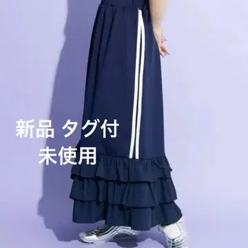 미사용 택 포함 PUNYUS 푸뉴즈 프릴 티어드 저리 롱 스커트 2