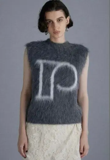 PRANKPROJECT 로고 자카드 니트 니트 베스트