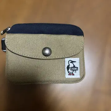CHUMS 캔버스 파우치 베이지/네이비