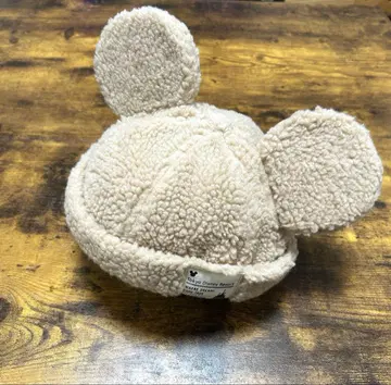 디즈니랜드 Disney 미키모코모코 보아캡 팬캡 베이지