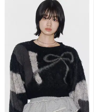 EMODA 쇼 자카드 니트