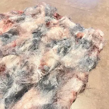 BEAMS 플레어 스커트 그레이 핑크