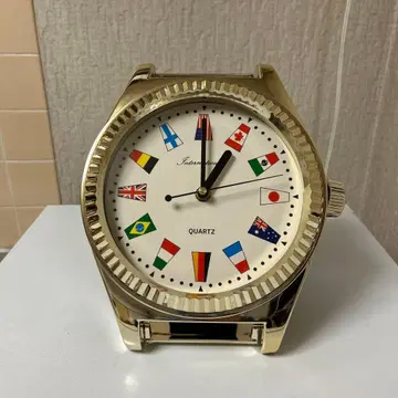 QUARTZ 쿼츠 국기 디자인 손목시계형 탁상 시계