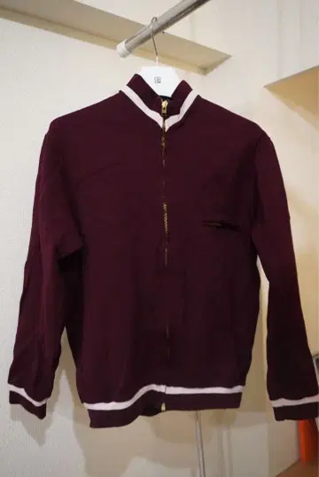 와인 레드 집업 [ FRONT 11201 ]