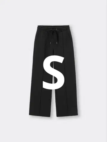 GU 헤비 웨이트 맨투맨 풀온 팬츠 블랙 S