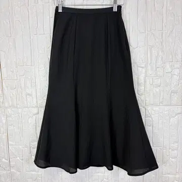 오프온 OFUON 블랙 스커트 미실루엣 36 [ g25 ]