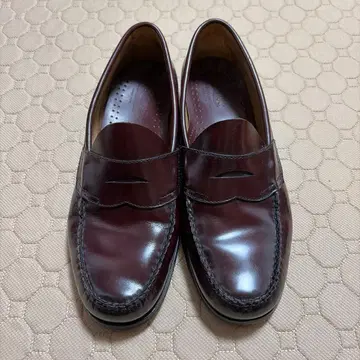 g.h.bass 로퍼 버건디 로건