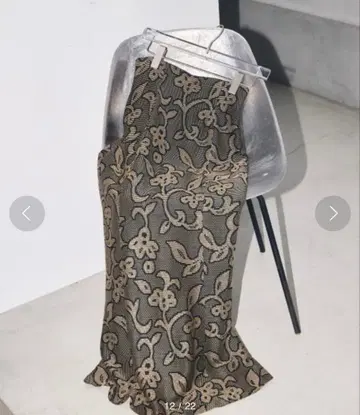 [ 새상품 미사용 ] TODAYFUL 자카드 리프 펜슬 스커트