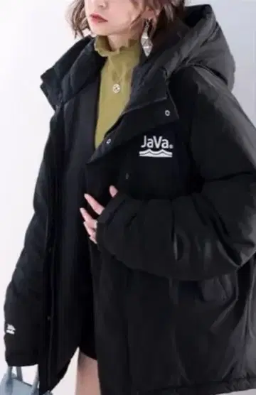 [ 미사용 새상품 ] JaVa 블랙 다운 자켓 S