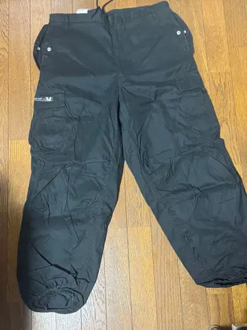 블랙 카고 팬츠 다중 포켓