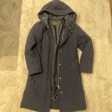 SOUP 후드 부착 네이비 다운 코트 사이즈 7