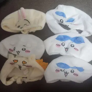 치이카와 (먼작귀) 고양이 모자 6세트