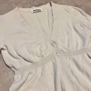 질샌더 긴팔 가디건 아이보리