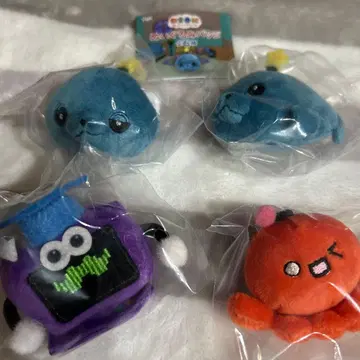 교육 방송 인형 배지 가챠가챠 4개 세트