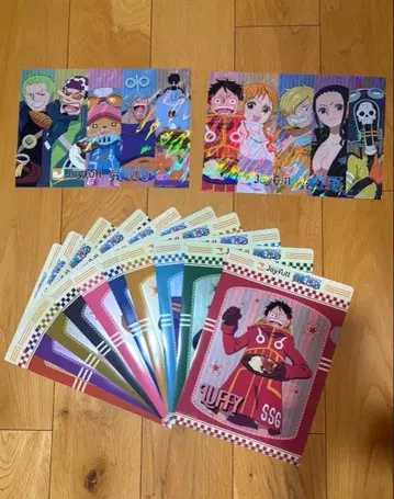 조이풀 원피스 콜라보 클리어 파일 컴플리트 12장 set