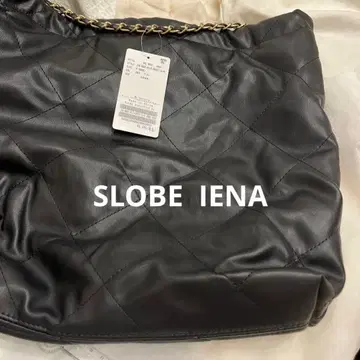미사용 택 포함 SLOBE IENA 퀼팅 백 블랙