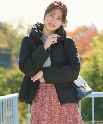 [ 발수 ] 에코 파이버 믹스 숏 다운 블랙 블랙