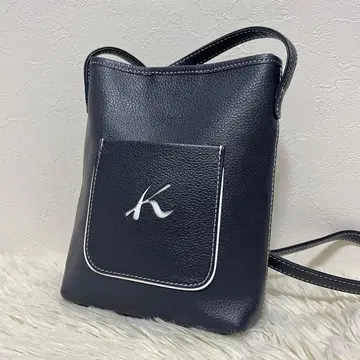 새상품급 키타무라 숄더백 네이비 네이비 가죽