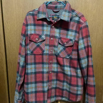 Lee 플란넬 셔츠 빨간색 파랑 그레이 체크