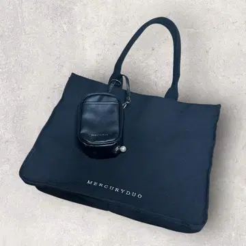 머큐리 듀오 덕질 토트백 BOOK BLACK 파우치 포함