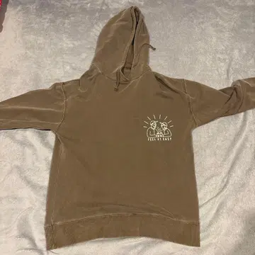 INHERIT 브라운 후드 부착 후드티