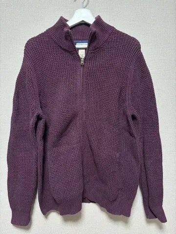 L.L.Bean cotton knit zip jacket