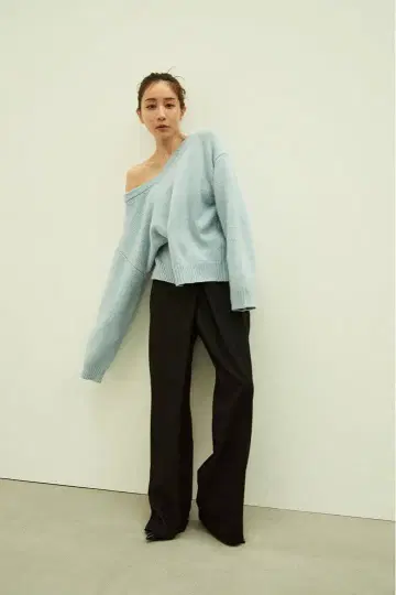 CLANE 블랙 와이드 팬츠 랩 디자인 다나카 미나미 2025aw