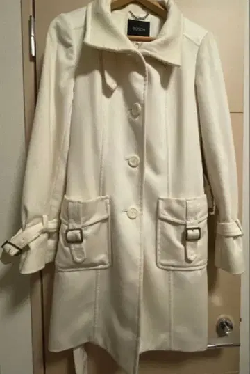 BOSCH 화이트 롱 코트 bosch 보쉬 화이트