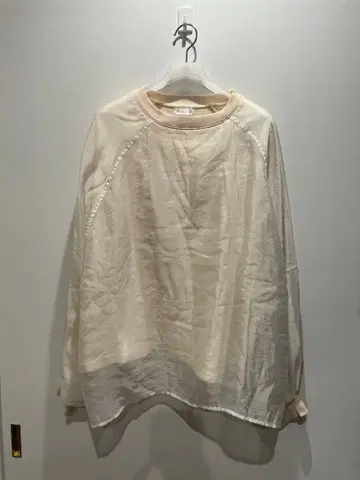 ESICA 에시카 시어 레이어드 쭈리 맨투맨