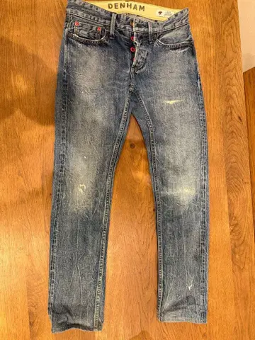 DENHAM 슬림핏 청바지 블루