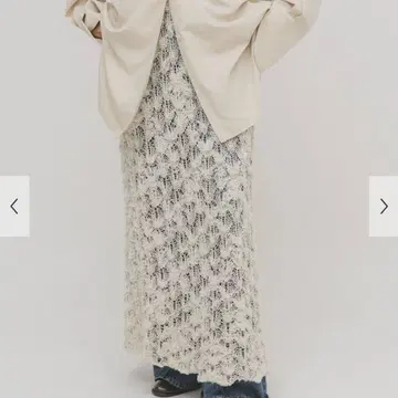 KBF 크로셰 니트 스커트