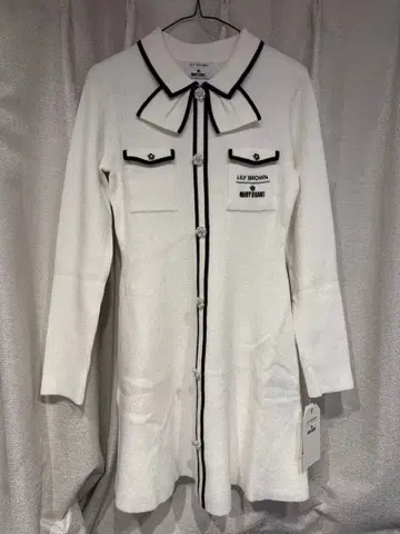 미사용 새상품 택 포함 LILY BROWN 마리콴트 콜라보 니트 원피스