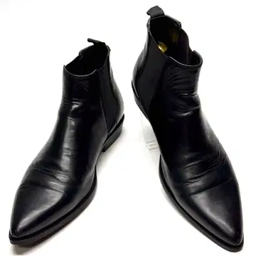 ZARA 사이드 고어 부츠 모드 캐주얼 첼시 부츠 블랙 44