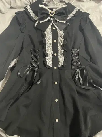 시크릿허니 사이드 업헴 셋업 블랙