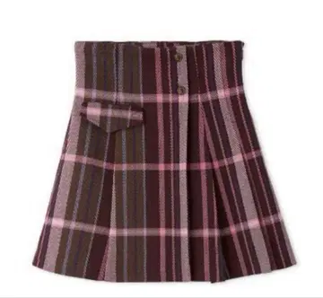 사이드 플리츠 스커트 쇼팬 snidel 핑크