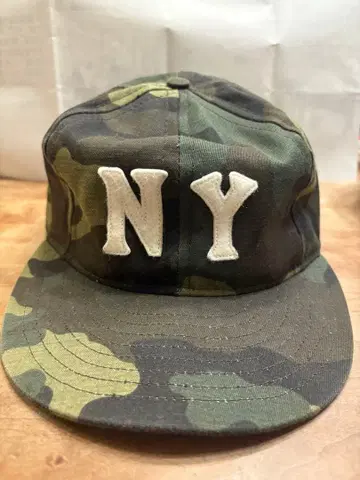 US 카모플라쥬 NY 자수 캡