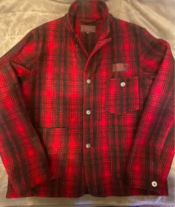 빨검 체크 M 사이즈 자켓