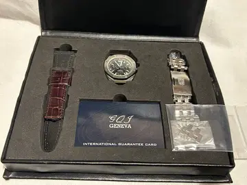 [ 작동품 ] GENEVA QUARTZ 제네바 손목시계 남성용 쿼츠