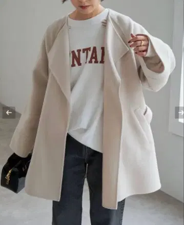 스픽 앤 스팬 110s 리버 판초풍 코트