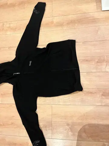 노튼 블랙 풀 집업 후드티