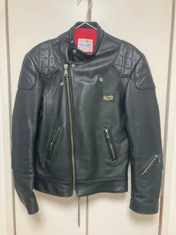 가죽 더블 라이더 자켓 블랙