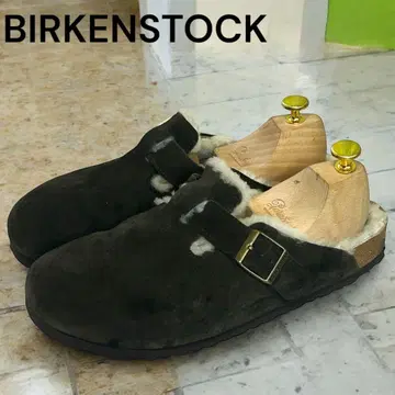 새상품급 버켄스탁 보스턴 시어링 무스탕 브라운 27