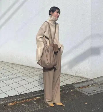 CLANE BASIC TUCK PANTS 베이지 사이즈 1