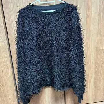 provoke 프린지 디자인 니트 블랙 F