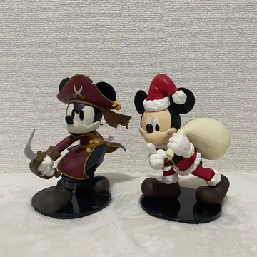 미키마우스 피규어 세트 해적과 산타