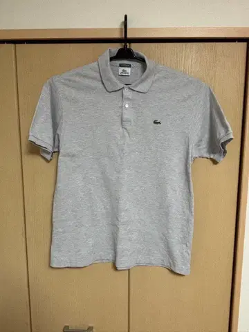 라코스테 LACOSTE 피케 셔츠 반팔 그레이