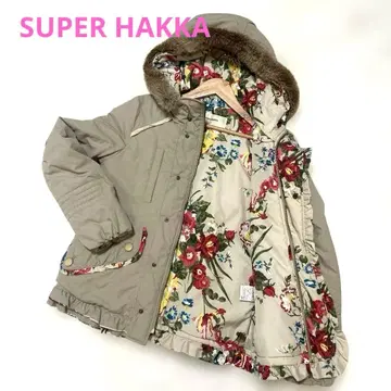 SUPER HAKKA 슈퍼 하카 솜 자켓 꽃무늬 퍼 후드