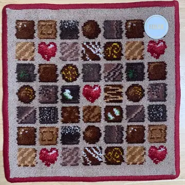 미사용 새상품 FEILER 페이러 코프레 드 쇼콜라 초콜릿 손수건